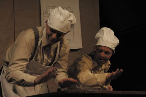 메자닌 극단의 연극‘초콜릿 파이’의 한 장면.