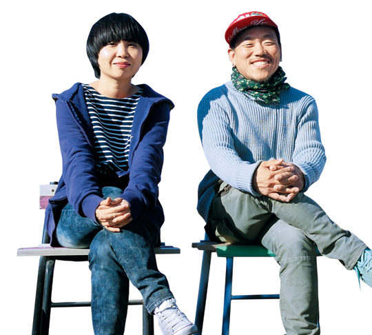 사회적 기업 알이(RE:)의 신치호 대표(오른쪽)와 김진주 디자인 팀장.
