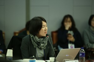 정책토론회에 참여한 박란희 더나은미래 편집장. 