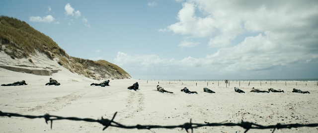 목숨을 걸고 해변에 매복된 지뢰를 찾아 내고 있는 독일 소년병들. ⓒ싸이더스