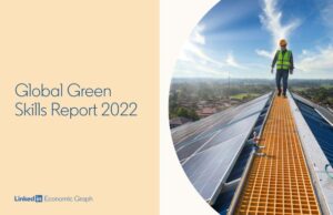 링크드인이 23일(현지 시각) 발표한 ‘글로벌 녹색 기술 보고서 2022’. /링크드인 제공