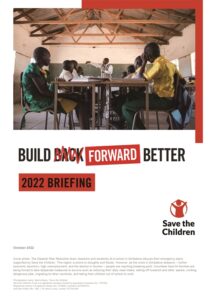 세이브더칠드런이 전 세계 182개국의 아동 학습권 위협 요소를 분석한 '빌드 포워드 베터 2022(Build Forward Better 2022)'를 5일 발표했다. /세이브더칠드런 제공