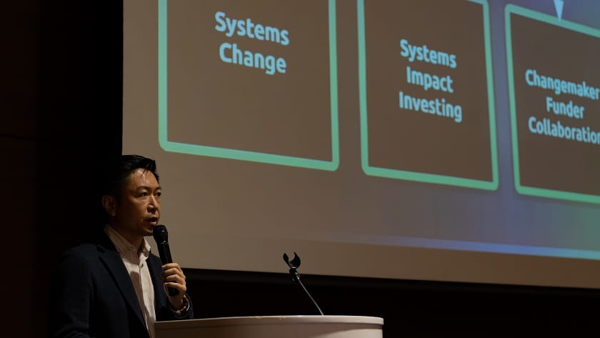 ‘2022 아시아 임팩트 나이츠’ 둘째 날인 25일 조 수에 SIMFO 대표가 ‘시스템 변화와 투자자의 행동’이라는 제목으로 주제 발표에 나섰다. /D3쥬빌리파트너스