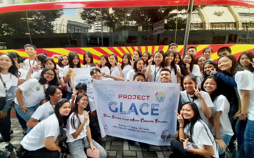 필리핀 세계시민교육 프로그램 '프로젝트 글레이스'에 참여한 나보타스 지역 학생들. /유네스코 아시아태평양 국제이해교육원