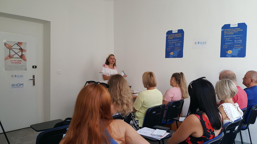 국제이주기구(IOM) 슬로바키아 대표부는 우크라이나 난민이 타국에서 원활하게 소통할 수 있도록 언어 교육을 지원한다. /IOM 슬로바키아 대표부