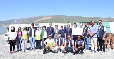 코이카가 10일 오전 튀르키예 하타이주에서 개최한 '한국-튀르키예 우정마을' 임시정착촌 입주식을 개최했다. /한국국제협력단