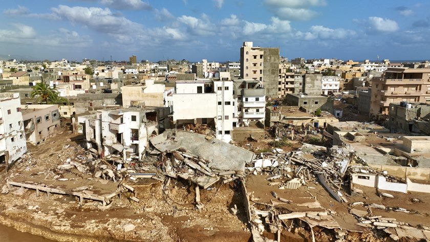 홍수로 파괴된 리비아 데르나시. /AP연합뉴스