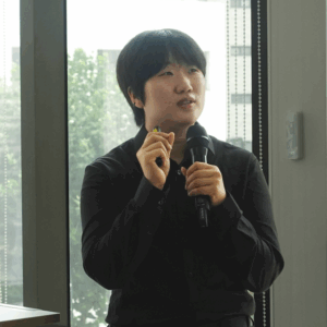 서동은 리플라 대표는 8일 유일한 아카데미 특강에서 개발하고자 하는 기술을 많은 사람들을 필요로 할 것이라는 생각이 큰 동기부여가 됐다고 밝혔다. /채예빈 기자