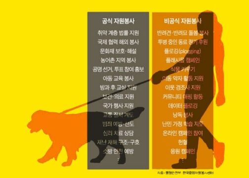 비공식 자원봉사 스펙트럼이 넓어진다